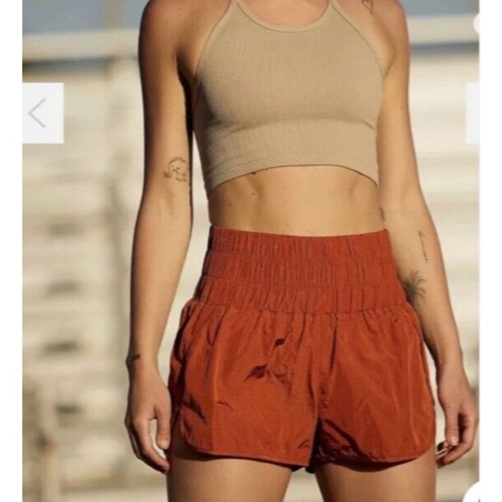 Free People Movement Way Home Short Red Earth Size Medium